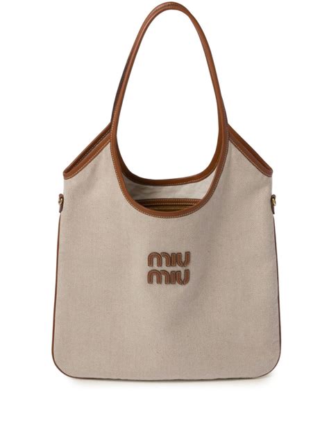 miu miu canvas tote bag|where to buy miu bags.